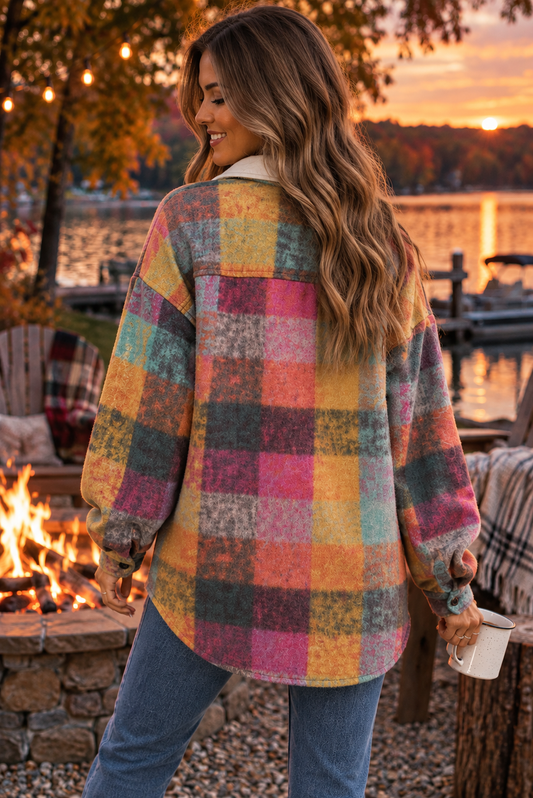 Harvest Hues Plaid Shacket