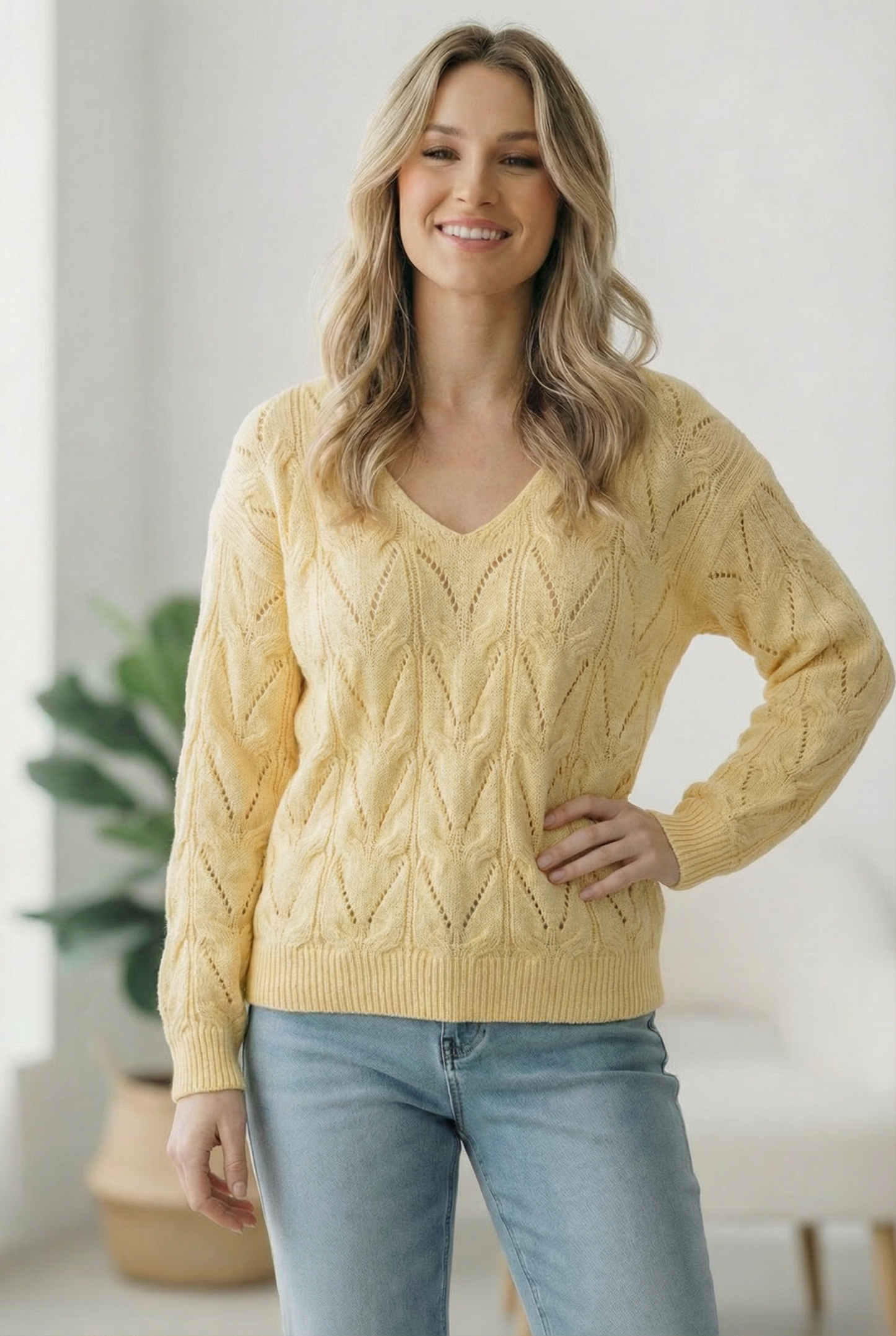 I'll Meet You at the Tennis Match Patterned Sweater