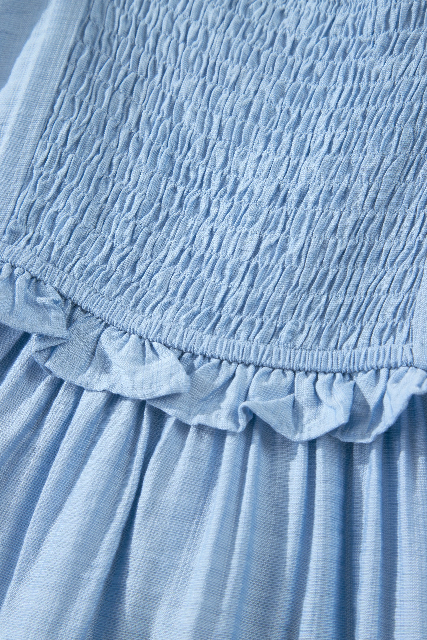 Bonbon Solid Color Ruffle Trim High Waist Sleeveless Maxi Dress