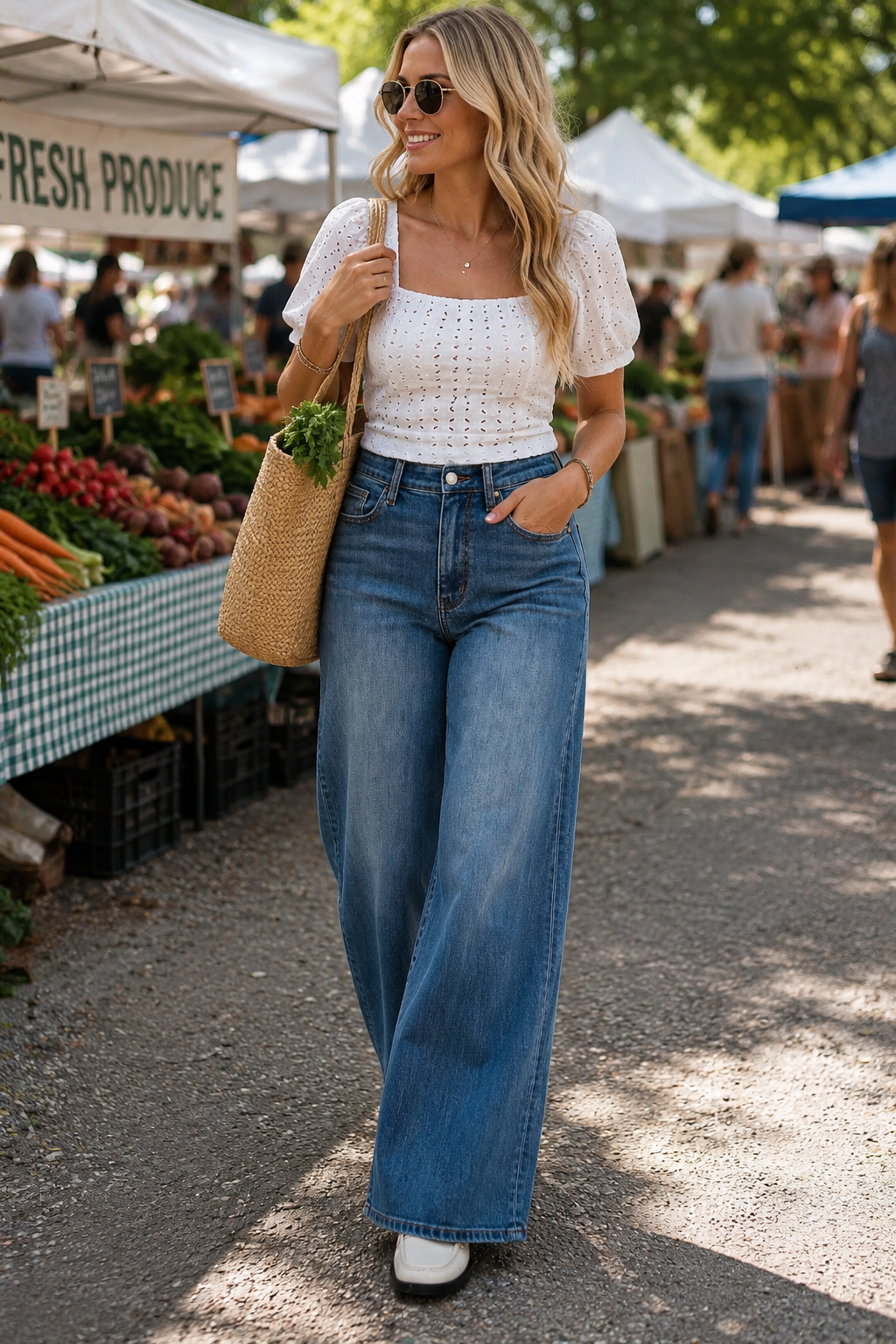 Judy Blue High Rise Wide Leg Jeans