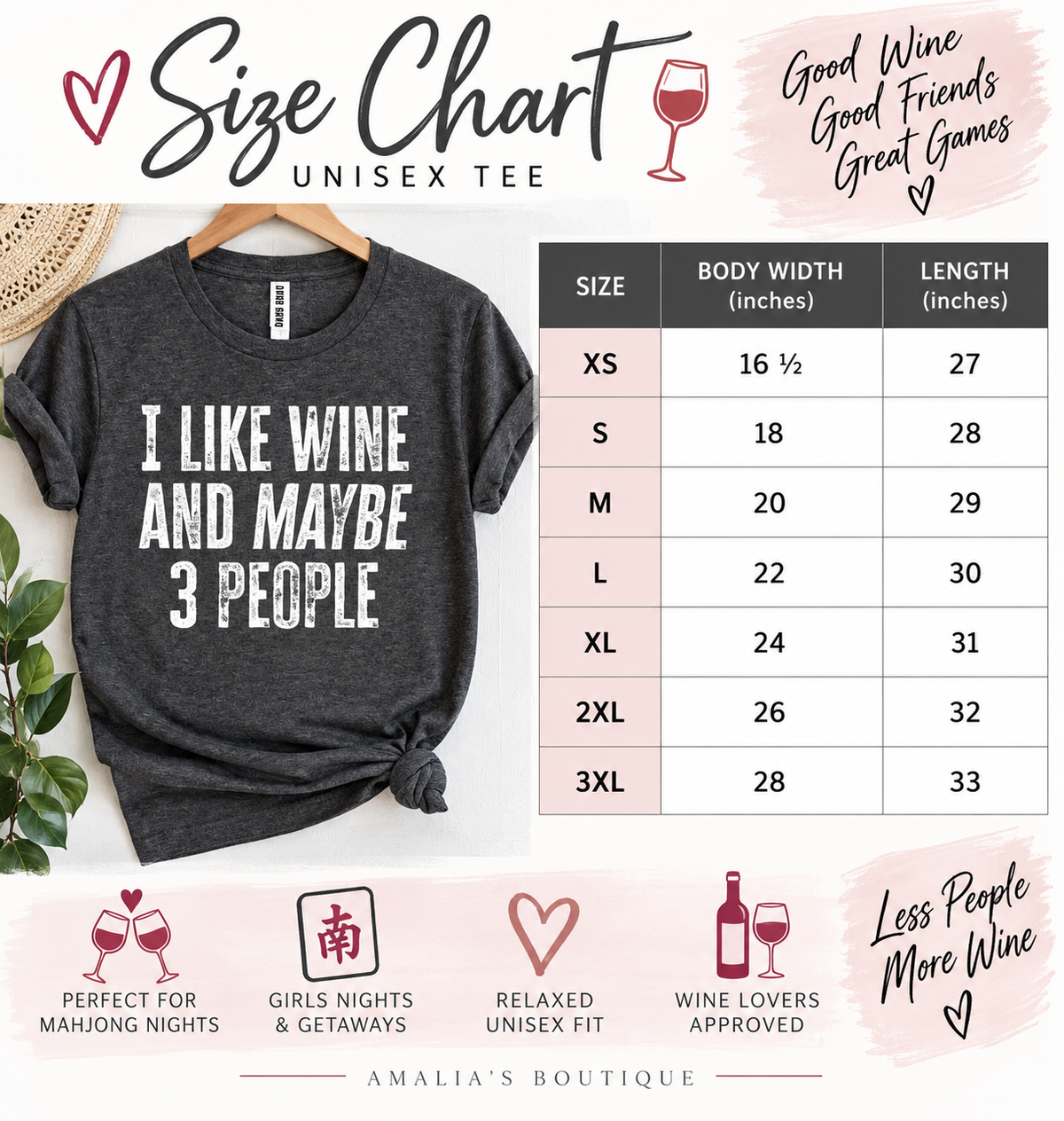 I Like Wine Graphic Tee